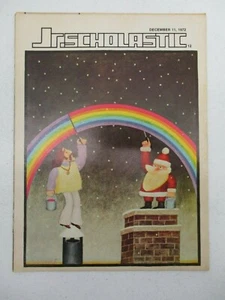 JR. SCHOLASTIC MAGAZINE DECEMBER 11, 1972 HOLIDAY CHRISTMAS X-MAS ISSUE VINTAGE - Picture 1 of 2