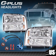 Conversion Headlights Fit For 1999-2004 Ford F250 F350 Ford Super Duty Excursion