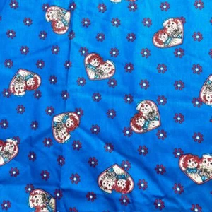 Vintage Daisy Kingdom Heart Fabric Raggedy Classic Allover Print 1 yard 12inches - Picture 1 of 6