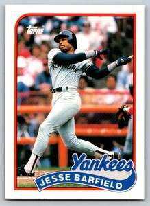 1989  Topps Traded #7T Jesse Barfield New York Yankees