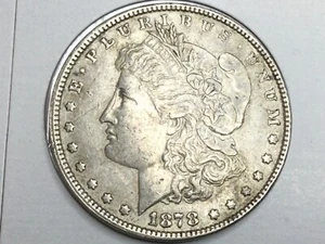 1878 reverse of 1878 7 TF Morgan Dollar in almost uncirculated - Picture 1 of 2