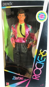 MATTEL VINTAGE 1985 BARBIE & THE ROCKERS DEREK DOLL - 1ST EDITION #2428 - NRFB - Picture 1 of 3