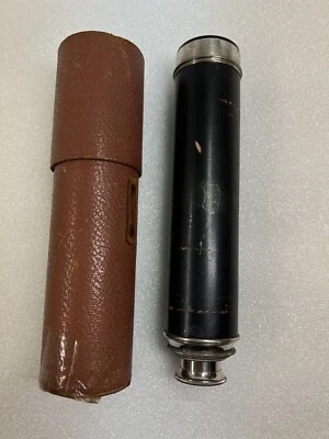 Telescopio antiguo de colección de barcos marinos tempranos Pirate’s Spyglass 3 dibujos 28” Tokio Foto 1 de 4