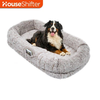 78" Sleeping Dog Bed Memory Foam Soft Resting Cushion Washable Mat Portable Gray - Image 1 of 4
