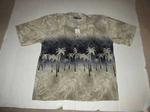 Jordan Craig Hawaiian Button Up Shirt Sz XL Palm Tree Vacation Aloha Camp - Picture 1 of 7