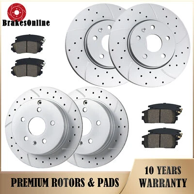 Front Rear Brake Rotors Pads for Chevrolet Equinox 2010 2011 2012-2017 Brakes - Изображение 1 из 4
