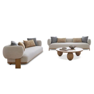 Rossmore 4+3 seater Indoor Fabric Sofa Lounge Setting - Picture 1 of 13