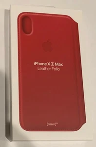 ORIGINAL Apple Leder Folio für iPhone XS Max (6,5""MRX32ZM/A (PRODUKT) ROT NEU! - Bild 1 von 2