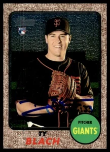 2017 Topps Heritage Chrome Ty Blach RC 105/999 San Francisco Giants #659 Signed - Picture 1 of 2