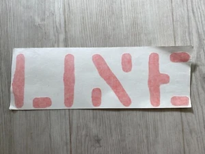LINE Skis Large Die Cut Graffiti Logo Sticker, Orange, 31 x 10.5 cm - Picture 1 of 2
