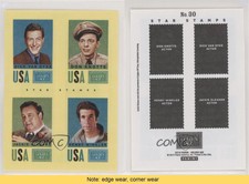 2014 Panini Golden Age Star Stamps Dick Van Dyke Don Knotts Henry Winkler #30