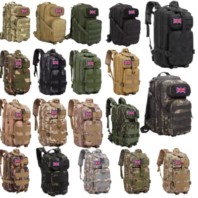 Tactical Military Backpack Inferno® 14 colour Army Rucksack Camping Hiking - Image 1 of 4