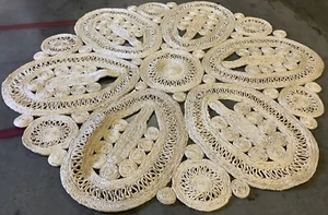 IVORY 8'-0" x 8'-0" Flaw in Rug, Reduced Price 1172674815 NF360B-8R - Picture 1 of 3