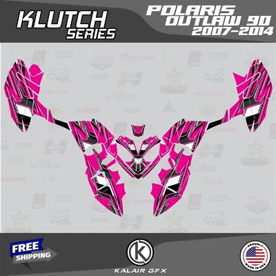 Kit Gráficos para POLARIS OUTLAW 90 (2007-2014) Serie Klutch - Magenta 16-MIL Foto 1 de 4