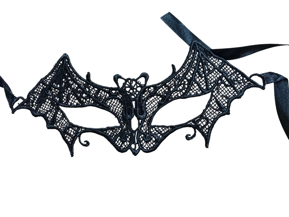 Elegant Black Lace Masquerade Eye Mask Unisex Fancy Dress Costume - Image 1 of 1