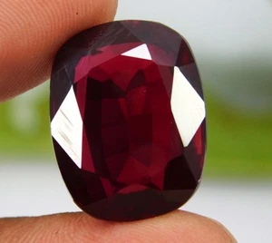 Natural Red Painite 26.30 Ct Cushion Cut Stunning "CERTIFIED" Loose Gemstone - Picture 1 of 7