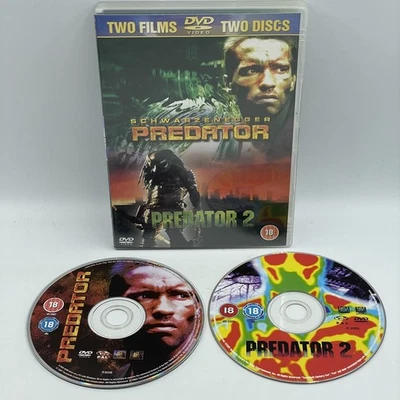 Predator / Predator 2 [DVD] Two Film Set • Schwarzengger • Glover • UK R2 • VGC - Image 1 of 3