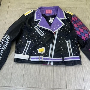 Azalea Wang Jacke Damen 2X schwarz lila Nieten Sheeba Moto Zodiac Tiger Punk - Bild 1 von 9