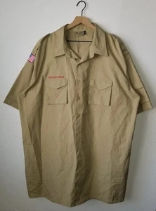 Boy Scouts POPLIN Uniform Shirt BSA UPF Sun Protection Mens BRAND NEW Size 3XL - Picture 1 of 5