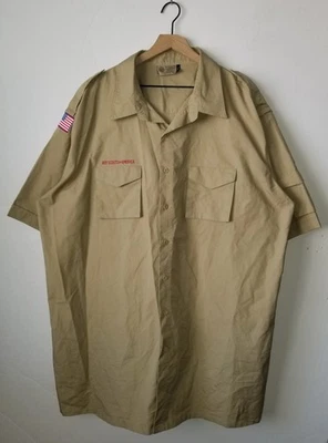 Boy Scouts POPLIN Uniform Shirt BSA UPF Sun Protection Mens BRAND NEW Size 3XL - Image 1 of 4