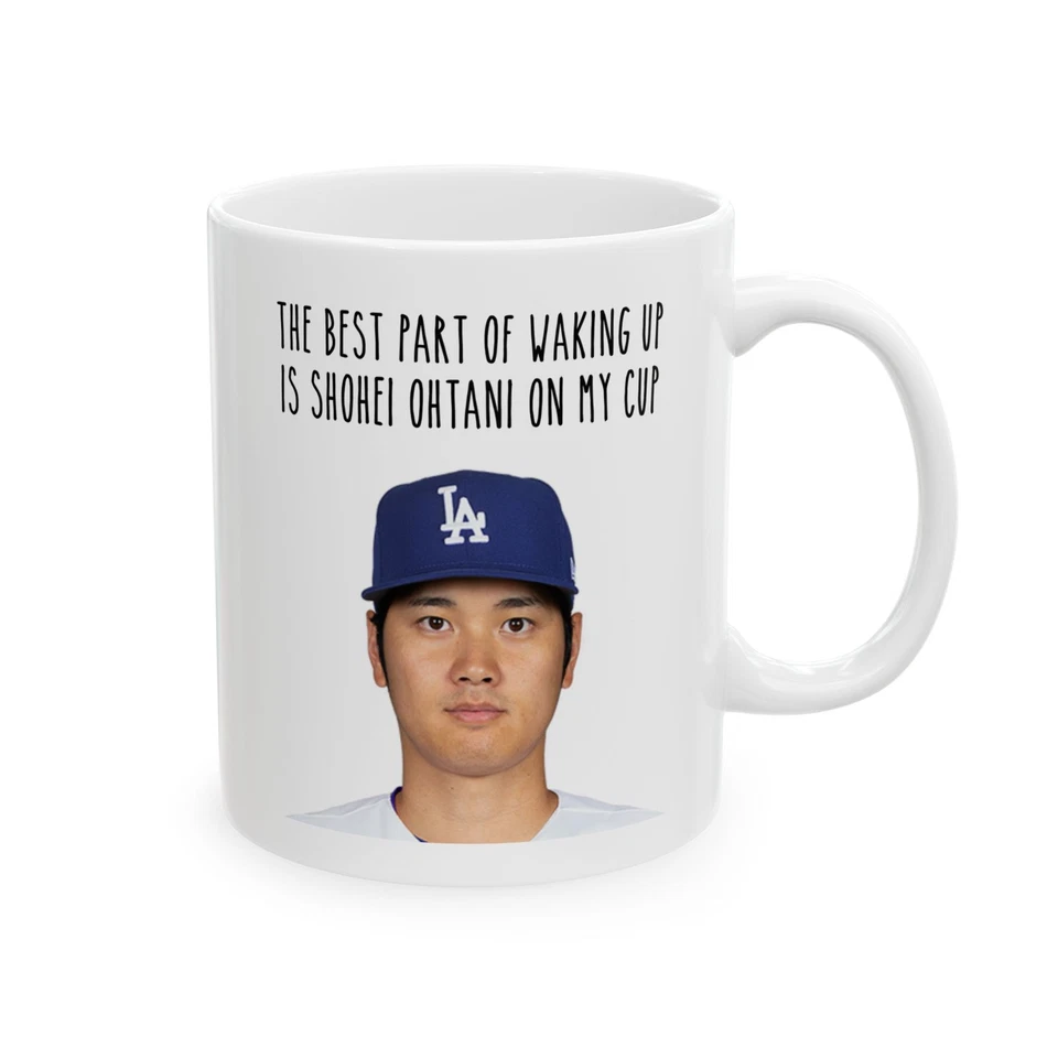 URBANSIPS CREATIONS Shohei Ohtani Coffee Mug (11oz, 15oz), Los Angeles Dodgers Baseball Fan Gear