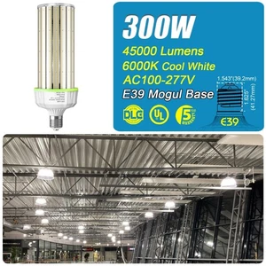 KUKUPOO LED Corn Light Bulb 300W Garage Warehouse High Bay Area Lighting E39 UL - Picture 1 of 14