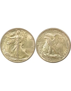 USA 1/2 Dollar Argent, Walking Liberty - 1942 Philadelphie - Imagen 1 de 3