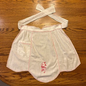 Delantal infantil rojo y blanco, Bambi - Imagen 1 de 7