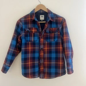 Old Navy Boys Lined Flannel Thick Size 10-12 Cotton Fall Back To School - Picture 1 of 7