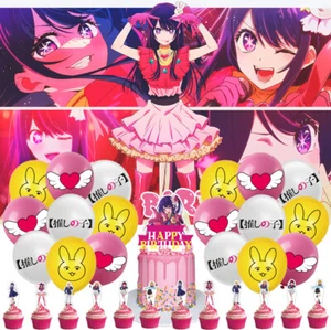 Oshi No Ko Party Supplies Party Decor Set Plates Balloons Cake Toppers Banner - Picture 1 of 7