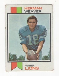 1973 Topps Football Herman Weaver Detroit Lions #279 - Bild 1 von 2