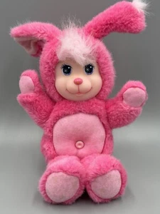 1991 Mattel Pink Baby Magic Nursery Pet Bunny Plush Stuffed Animal Vintage - Picture 1 of 10