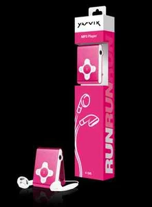 Reproductor de MP3 de aluminio Yarvik Run de 4 GB con pinza, WMA OGG, rosa PMP034, batería nueva defectuosa. - Imagen 1 de 1