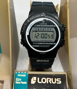 New old stock Vintage Lorus digital sportwatch, unisex smaller adult, original - Picture 1 of 16