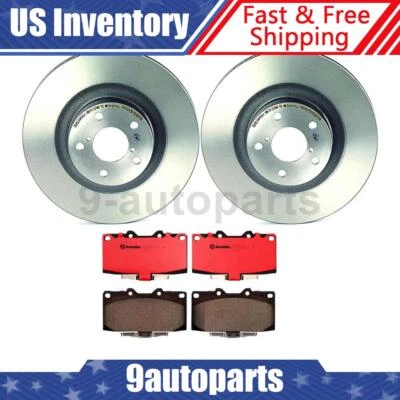 Rotores de freno delanteros Brembo OE pastillas de freno de cerámica para 2006 2007 Impreza Subaru Foto 1 de 4