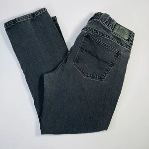 Lauren Ralph Lauren Classic Straight Black Jeans Womens 12 Mid Rise Cotton Blend - Picture 1 of 11