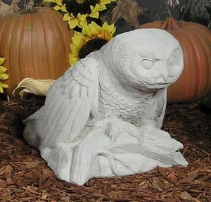 1234 Artic Snow Owl Granero Cuernos Látex Fibra de Vidrio Producción Molde Hormigón - Imagen 1 de 2