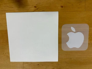 3 Authentic Small OEM Apple White Logo Sticker Decal iphone iPod iPad iMac Mac - Photo 1/4