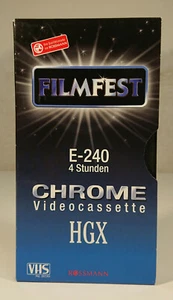VHS Chrome Video Cassette Video Filmfest E240 HGX Duración 240 min 4 horas - Imagen 1 de 12