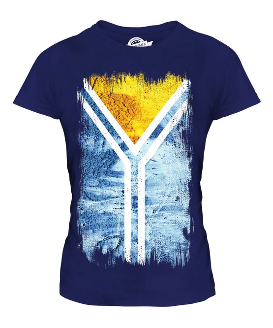 TUVA GRUNGE BANDERA DAMAS CAMISETA TOP FÚTBOL REGALO CAMISETA ROPA JERSEY Foto 1 de 1