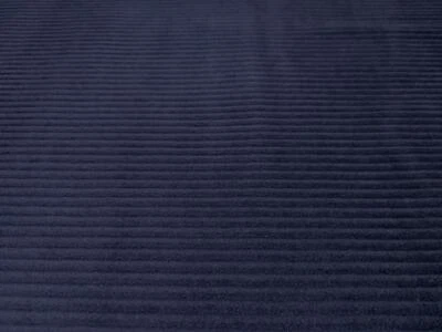 WASHED Jumbo Cord 4.5 Wale Cotton Velvet Fabric Material NAVY - Image 1 of 2