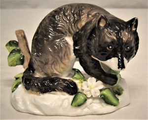 Estatuilla de mapache Shafford Japón porcelana de hueso fino decorada a mano de colección - Imagen 1 de 9