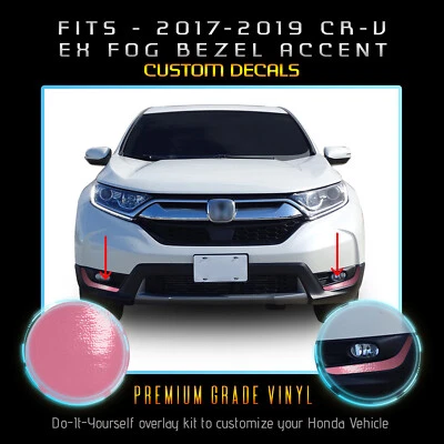 For 2017-2019 Honda CRV CR-V EX EX-L Fog Light Trim Stripe Decal - Glossy Matte - Image 1 of 4