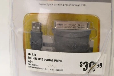 Belkin USB to Parallel Printer Adapter Model F5U002v1 - Image 1 of 3