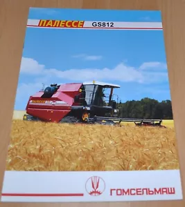 Folleto agrícola ruso de cosechadora combinada Gomselmash GS812 - Imagen 1 de 5