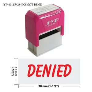 Denegado - Sello de goma autoentintado - JYP 4911R-29 (TINTA ROJA) - Imagen 1 de 1