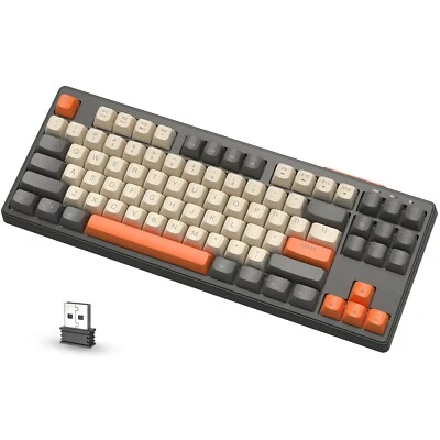 ZIYOULANG M87 Wireless Gaming Keyboard,TKL LED Rechargeable Mechanical Feeling - Image 1 of 4