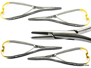 5x Soporte para Agujas Mathieu TC 21 cm / 8.5 en Oro Cirugía Fórceps Dentales - Imagen 1 de 7