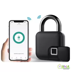 Portable Smart Waterproof Fingerprint Padlock, Anti-Theft Lock,USB Rechargeable - Picture 1 of 14
