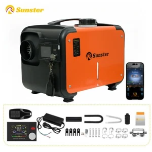 12V 24V 220V 8KW Dieselheizung Standheizung Lufterhitzer LCD PKW W/adapter - Bild 1 von 14